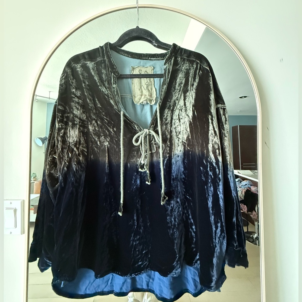 Pete and Greta Velvet Ombre Blouse Johnny Was
